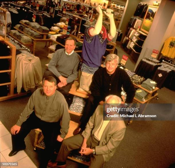 Kohl's department store chain execs. Incl. : chief operating officer John Herma, Pres. Jay Baker, vice chmn. Larry Montgomery & CEO Bill Kellogg.