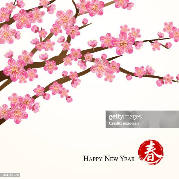 2点の桃の花イラスト素材 Getty Images 2点の桃の花イラスト素材 Getty Images