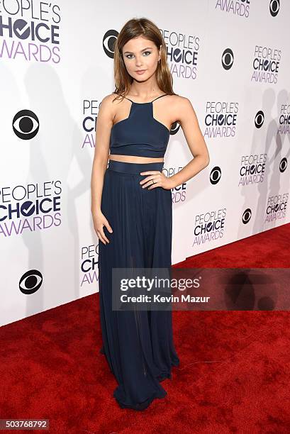 Actress Stefanie Scott attends the People's Choice Awards 2016 at Microsoft Theater on January 6, 2016 in Los Angeles, California.