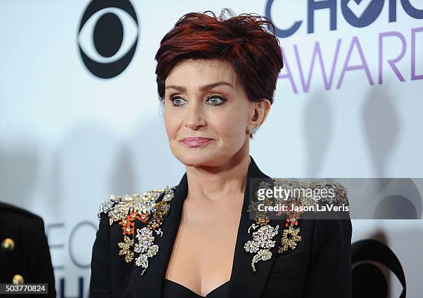 Sharon Osbourne poses in the press room at the 2016 People's Choice Awards at Microsoft Theater on January 6, 2016 in Los Angeles, California.