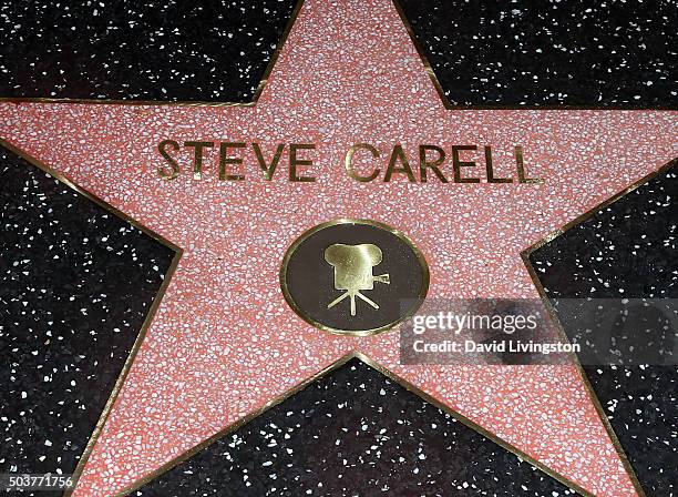 Actor Steve Carell is honored with a Star on the Hollywood Walk of Fame on January 6, 2016 in Hollywood, California.