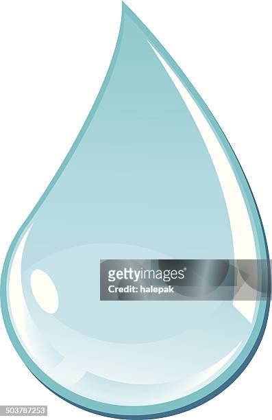 turquoise water drop - illustration - teardrop stock illustrations