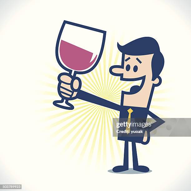 cheers - employee anniversary stock illustrations