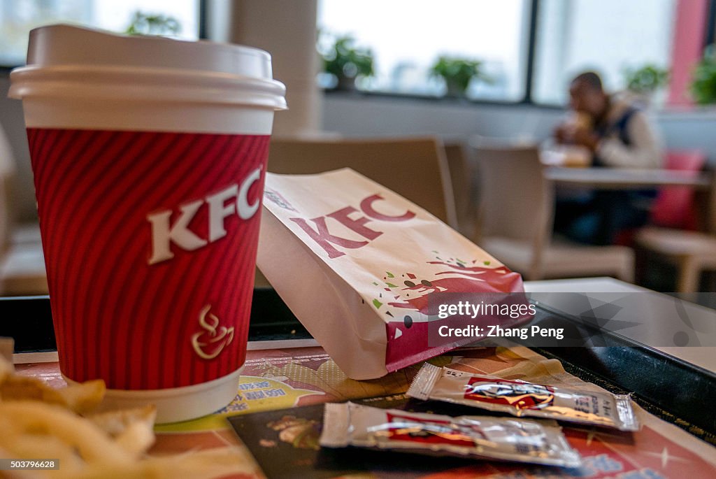 Coffee and fried chicken of KFC.  Yum,the parent company of...