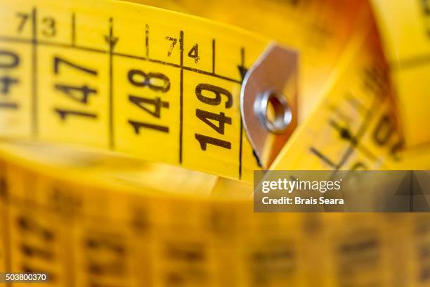 measuring tape - meter unit of length stock pictures, royalty-free photos & images