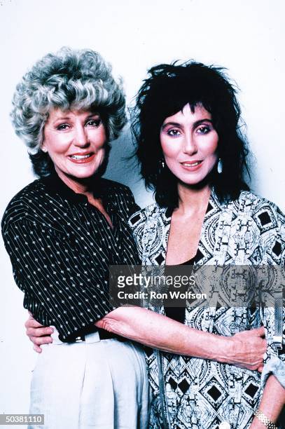 Actress/singer Cher w. Her mother Jackie Jean Crouch .