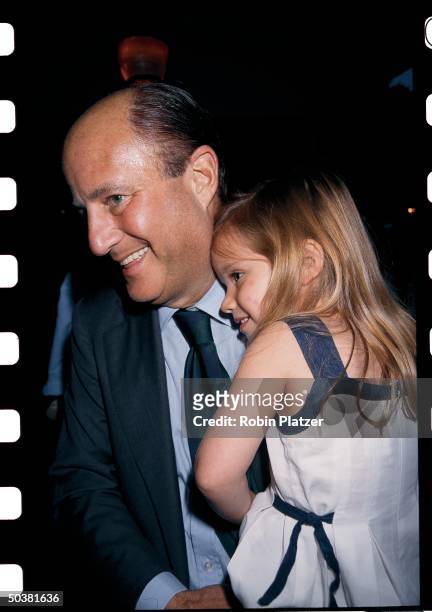 Revlon chief Ron Perelman with daughter Caleigh.