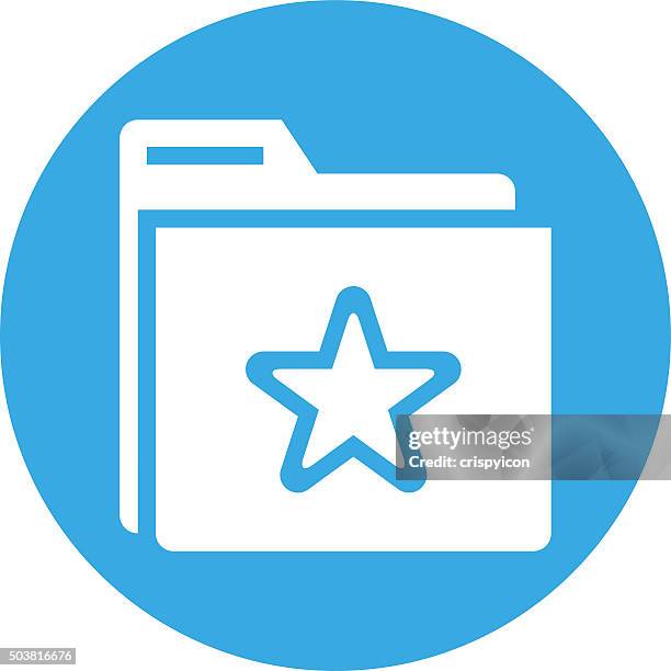 folder icon on a round button. - roundseries - document wallet stock illustrations