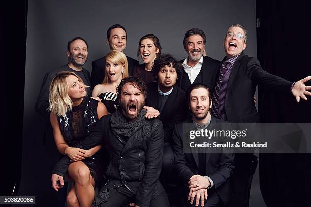 Kaley Cuoco, Johnny Galecki, Melissa Rauch, Kunal Nayyapose, Simon Helberg Steven Molaro, Jim Parsons, Mayim Bialik, Chuck Lorre and Bill Prady of...