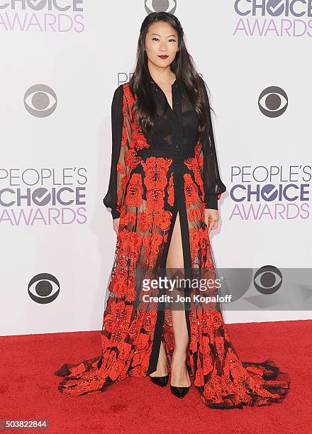 Actress Arden Cho arrives at People's Choice Awards 2016 at Microsoft Theater on January 6, 2016 in Los Angeles, California.