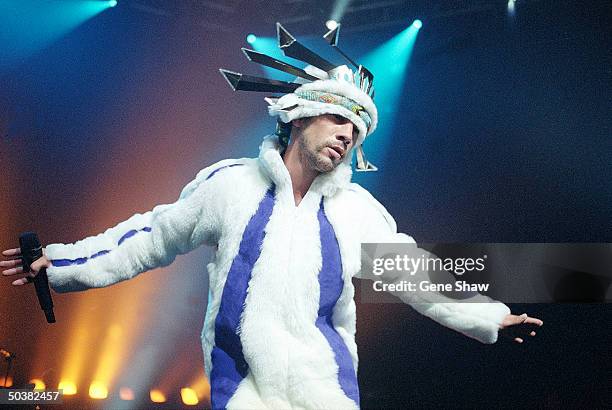 Jamiroquai plays a soldout show at The Hammerstein Ballroom at his only appearance in the U.S. **NO UK SALES**