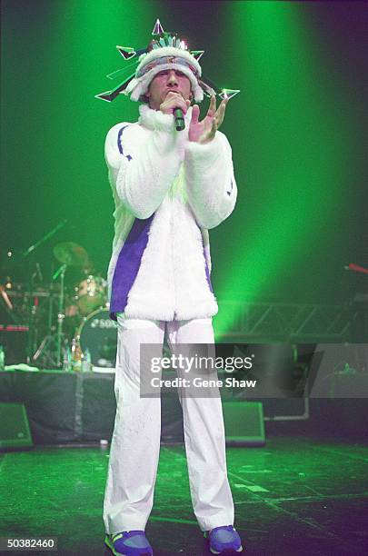 Jamiroquai plays a soldout show at The Hammerstein Ballroom at his only appearance in the U.S. **NO UK SALES**