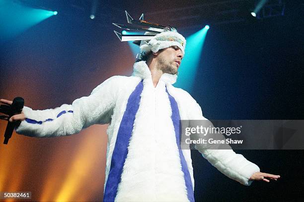 Jamiroquai plays a soldout show at The Hammerstein Ballroom at his only appearance in the U.S. **NO UK SALES**