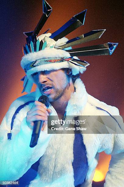 Jamiroquai plays a soldout show at The Hammerstein Ballroom at his only appearance in the U.S. **NO UK SALES**