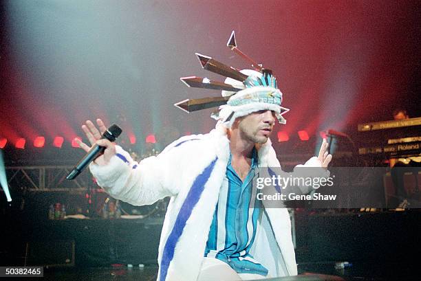 Jamiroquai plays a soldout show at The Hammerstein Ballroom at his only appearance in the U.S. **NO UK SALES**