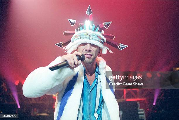 Jamiroquai plays a soldout show at The Hammerstein Ballroom at his only appearance in the U.S. **NO UK SALES**