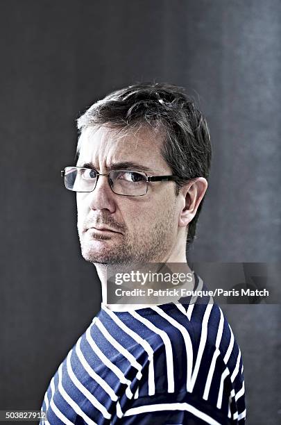 Editor of Charlie Hebdo, Stephane Charbonnier is photographed on October 19, 2012 in Paris, France.