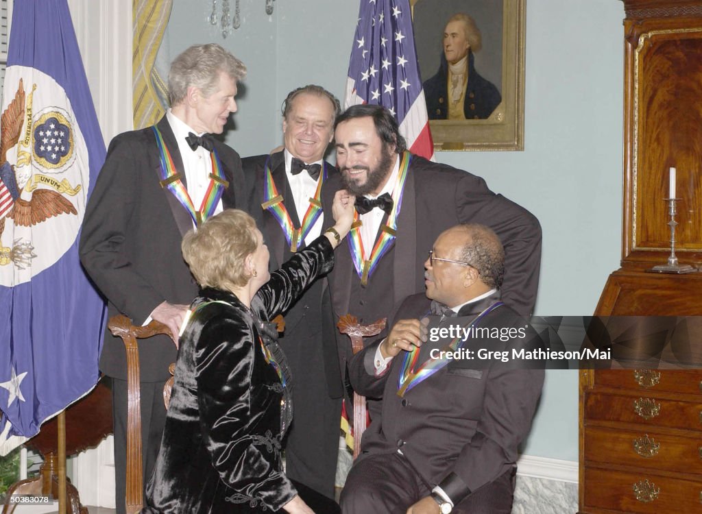 Van Cliburn;Quincy Jones;Luciano Pavarotti;Julie Andrews;Jack Nicholson