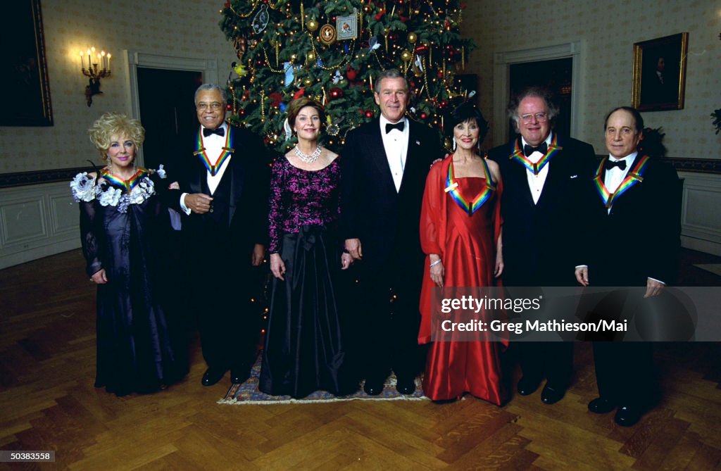 Elizabeth Taylor;George W. Bush;James Levine;Paul Simon;James Earl Jones;Chita Rivera