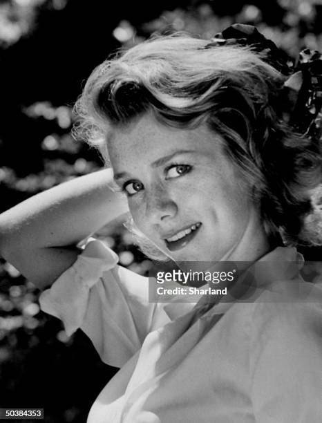 Portrait of Swedish actress Inger Stevens.