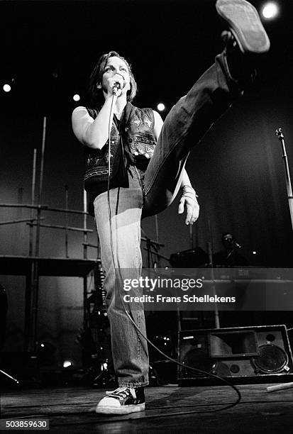 Italian singer Gianna Nannini performs at Carre on November 26th 1990 in Amsterdam, the Netherlands.