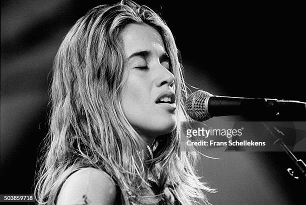 Heather Nova, guitar and vocals, performs at Lowlands festival on August 26th 1994 in Biddinghuizen, the Netherlands.