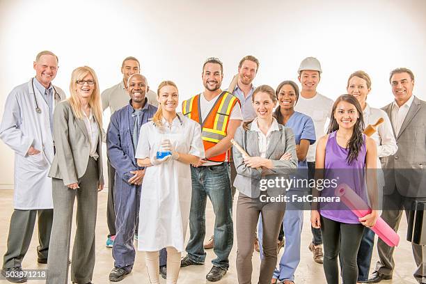 Group Work Professional Group Of Diverse Workers Different Professions Photos and Premium High ...
