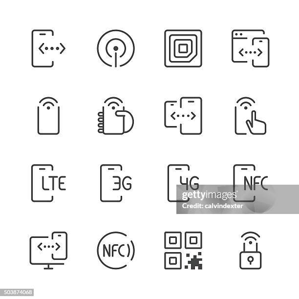 ilustrações, clipart, desenhos animados e ícones de comunicação e móveis de ícones de dados, 1/black linha series - torre de comunicações