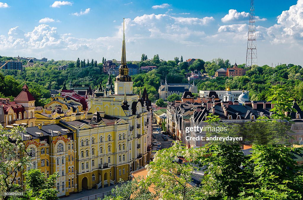 Ukraine, Kyiv, Cityscape on sunny day