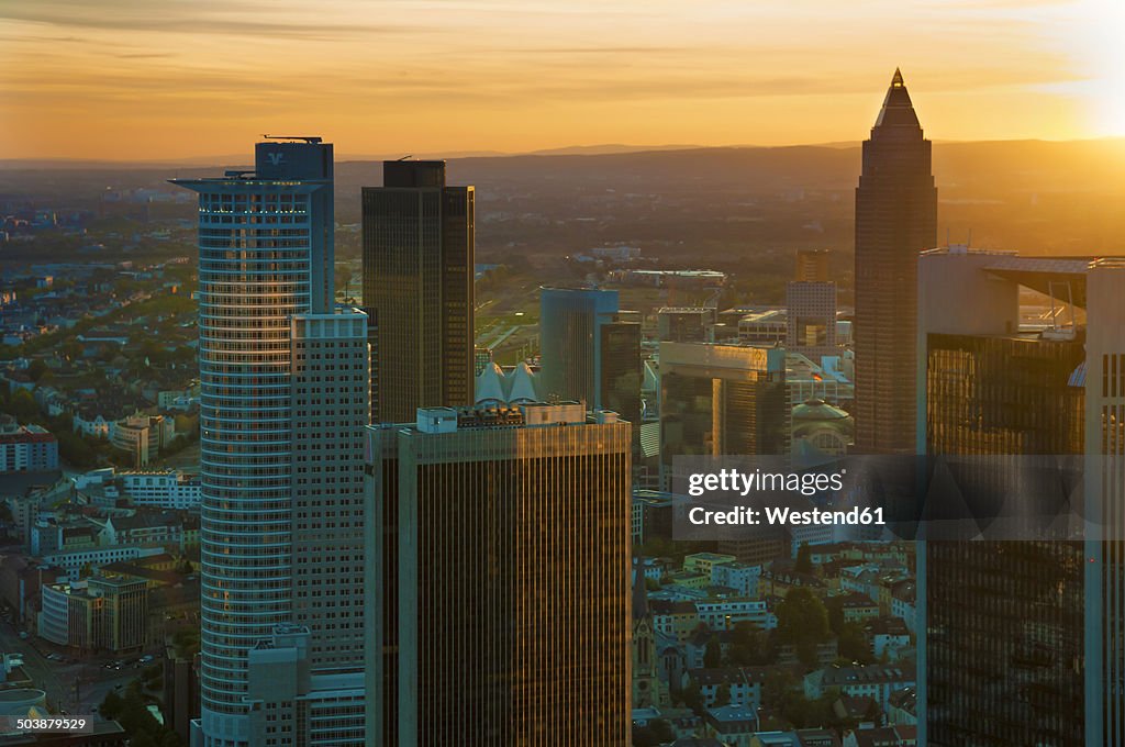 Germany, Hesse, Frankfurt, View of the financial district