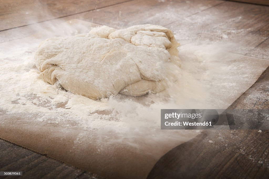 Preparing yeast dough for Franzbroetchen