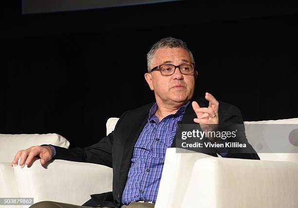 Author Jeffrey Toobin speaks at the "Books to Screen" symposium at the 27th Annual Palm Springs International Film Festival on January 7, 2016 in...