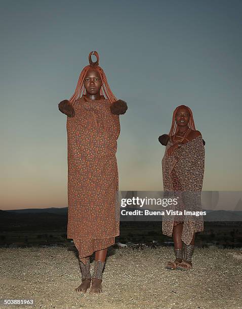 himba women - namibia women stock pictures, royalty-free photos & images