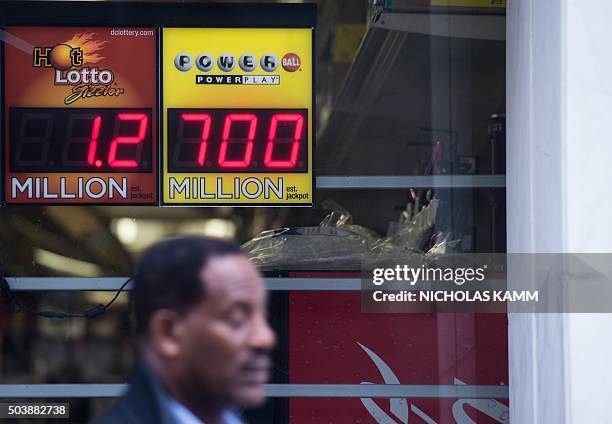 Powerball Led Sign Powerball Sign Photos and Premium High Res Pictures - Getty Images