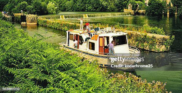 canal - nantes summer stock pictures, royalty-free photos & images