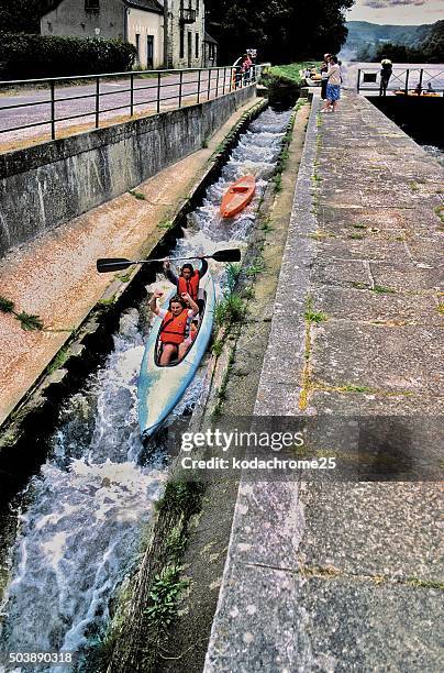 canal - nantes summer stock pictures, royalty-free photos & images