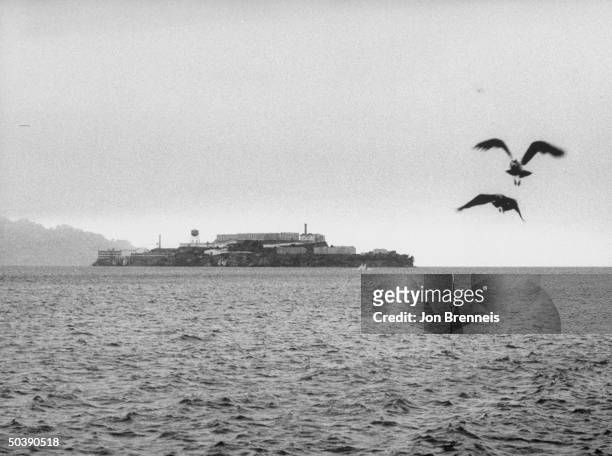 Picture of Alcatraz prison, after the June 1962 escape.