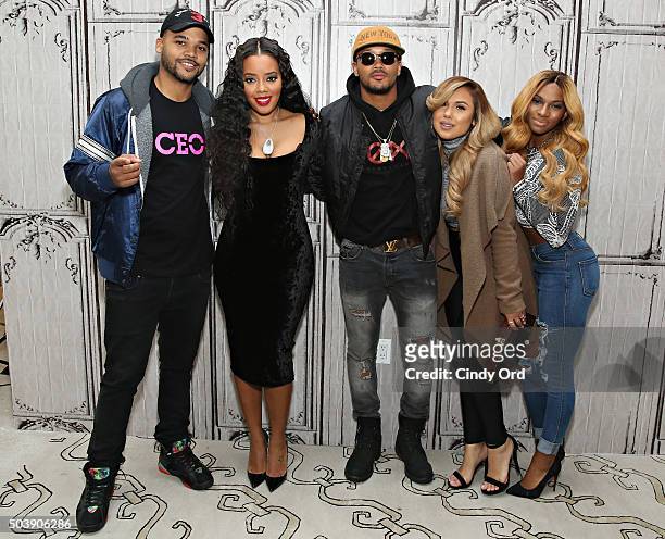 Damon 'Boogie' Dash, Angela Simmons, Romeo Miller, Kristinia DeBarge and Egypt Criss take part in AOL BUILD Series: "Growing Up Hip Hop" at AOL...