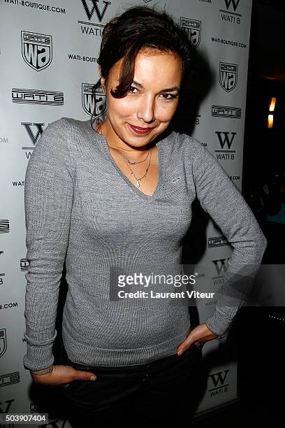 Presenter Anais Baydemir attends the Launch of Kelly Vedoveli's blog at Bridge Club on January 7, 2016 in Paris, France.