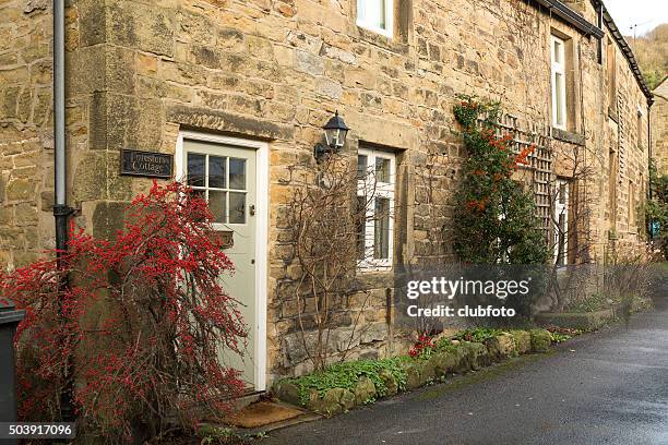 eyam village in derbyshire, uk - eyam derbyshire stock pictures, royalty-free photos & images