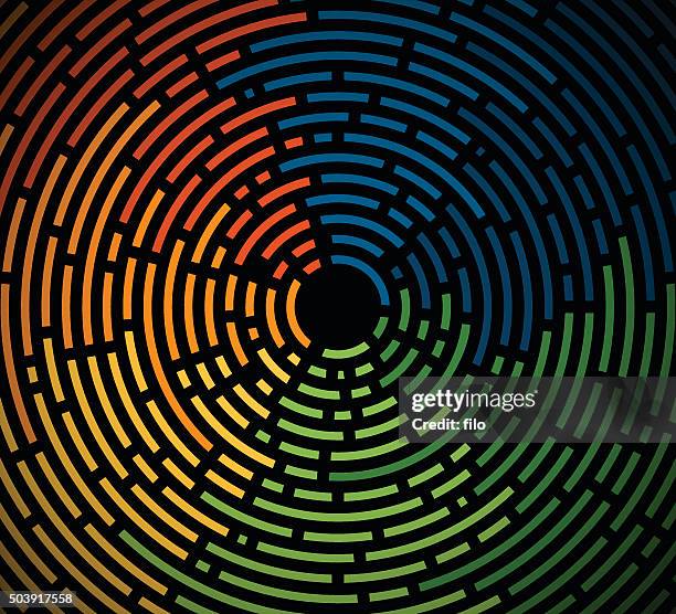 abstract circular lines - funky background stock illustrations