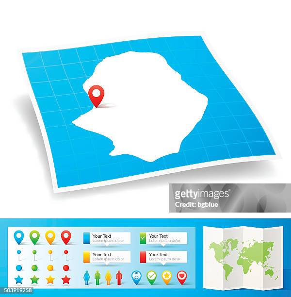 ilustrações, clipart, desenhos animados e ícones de niue mapa com localização bótons isolado no fundo branco - ilha niue