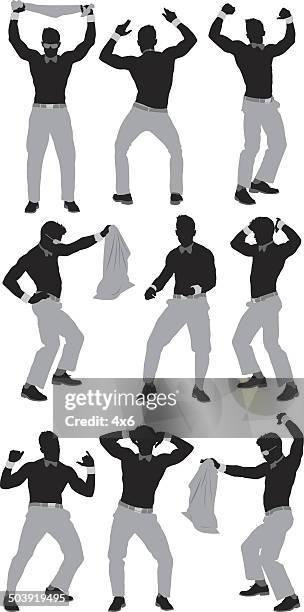 male stripper dancing - male exotic dancer stock illustrations