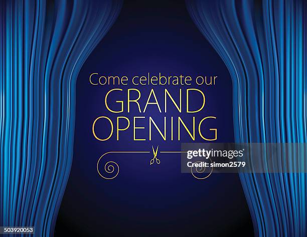 opening invitation design - opening day stock illustrations