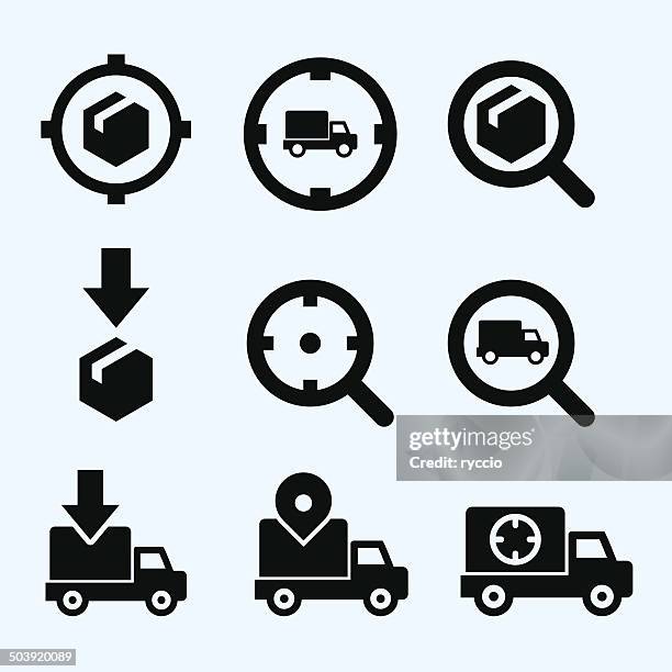 track my order icon - order pickup stock illustrations