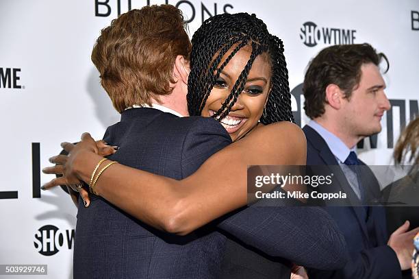 Actress Condola Rashad attends the Showtime series premiere of "Billions" at The New York Museum Of Modern Art on January 7, 2016 in New York City.