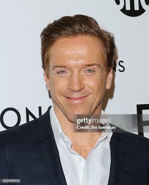 Actor Damian Lewis attends the "Billions" series premiere at Museum of Modern Art on January 7, 2016 in New York City.