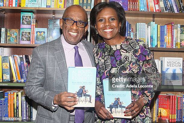 Al Roker and Deborah Roberts attend "Been There, Done That" at Barnes & Noble 82nd Street on January 7, 2016 in New York City.