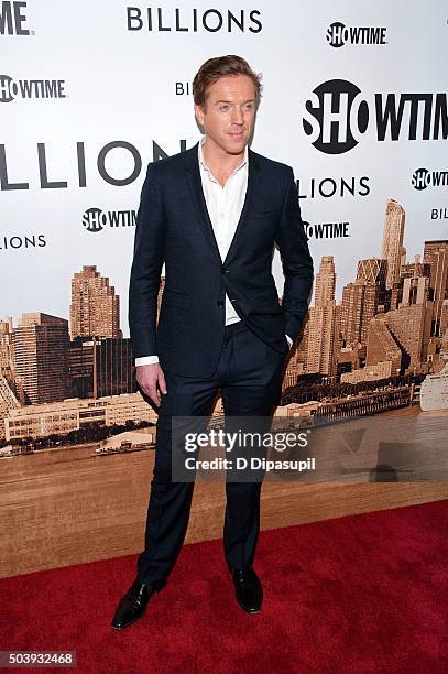 Damian Lewis attends the "Billions" series premiere at the Museum of Modern Art on January 7, 2016 in New York City.