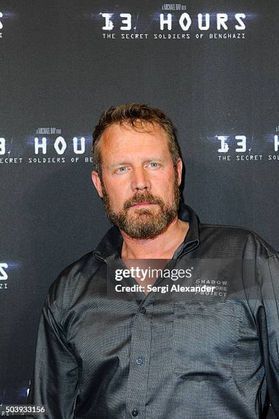 Mark Geist attends Miami Special Screening of "13 Hours: The Secret Soldiers of Benghazi " at Aventura Mall on January 7, 2016 in Miami, Florida.